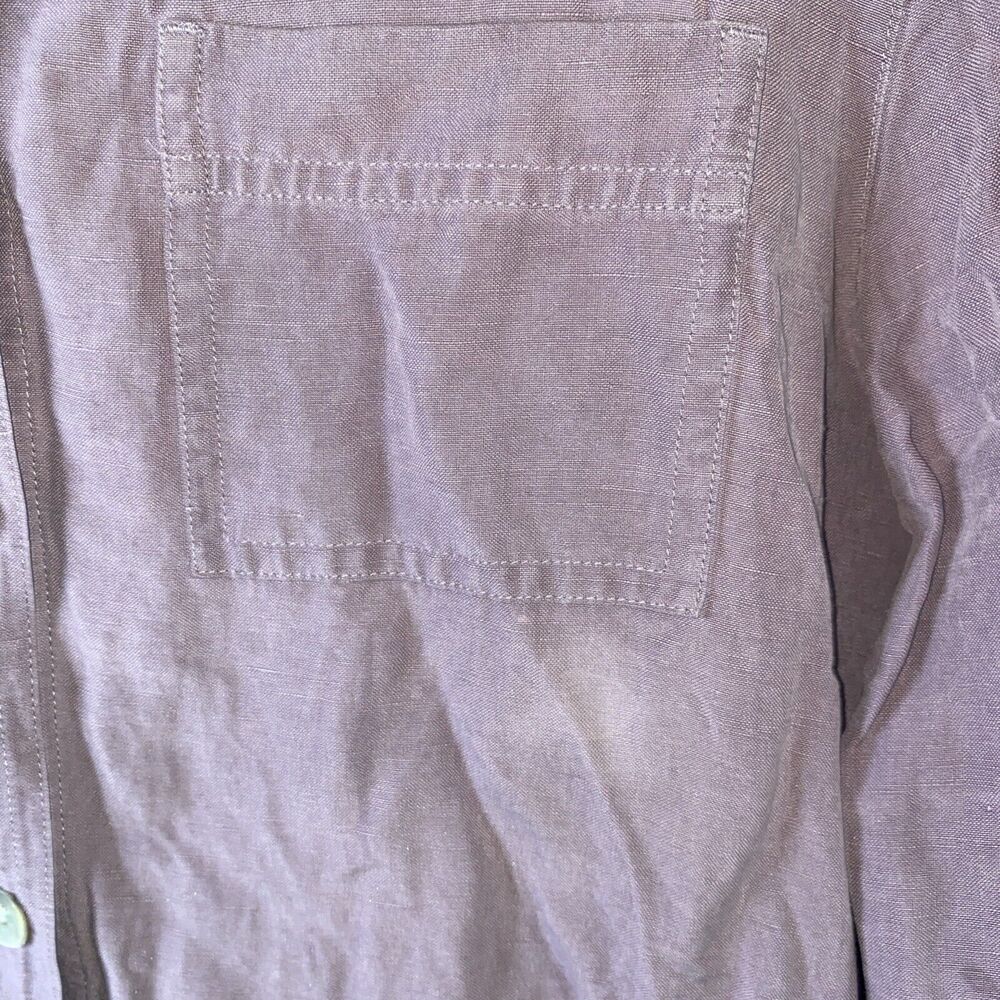 Easy Spirit Silk Linen Summer Shirt Blouse Tunic lagen cottage beach M Long flaw - Picture 10 of 15